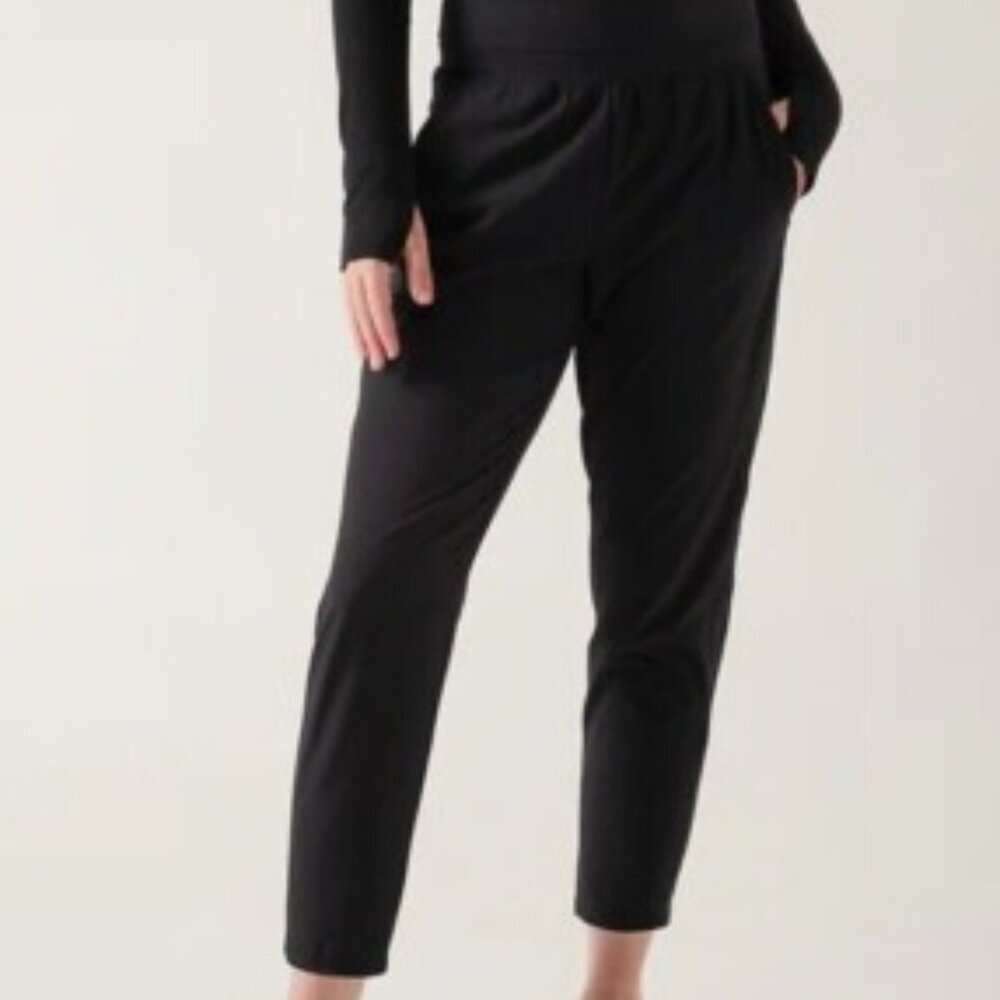 Athleta Black High‎ Rise Nolita Slim Tapered Crop Pants